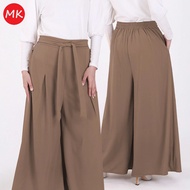 MK WOMEN CASUAL PANTS Rose Elegant High-Waisted Wide-Leg Palazzo Pants Seluar Perempuan [P2/882]