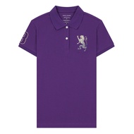Giordano Womens Slim Pique Embroidery Bold Polo 3D Lion (05314222001)  เสื้อโปโลผู้หญิง เสื้อจิออดาโ