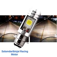 MATA H6 ACDC Led 12 Headlight Bulb 1 Leg Bright 2 sides imported, ac dc motorcycle headlight bulb BE