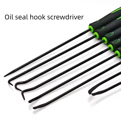 Green Hook Auto Repair Tools Oil Seal Hook Screwdriver Puller 12-piece/10-piece/8-piece/6-piece Repa