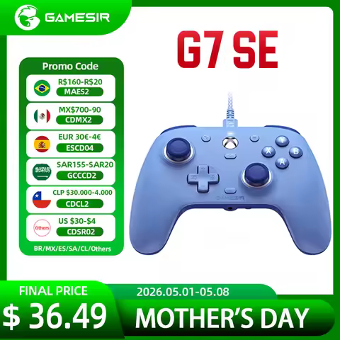 New Color GameSir G7 SE Xbox Wired Gamepad Gaming Controller Blue Purple with Hall Effect Joystick f