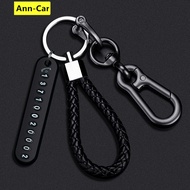 【 Ann-Car】พวงกุญแจรถยนต์เครื่องประดับหมายเลขโทรศัพท์ป้องกันการสูญหาย Diy พวงกุญแจป้องกันการตก