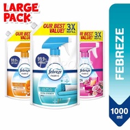 Febreze Fabric Refresher Spray Refill Pack / Long-Lasting Odour Elimination, 1000ml