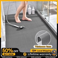 Non-Slip Mat Rubber Bathroom Floor Mat PVC  Kitchen Floor Mat S-shaped Mesh Shower Mat Makapal 5.5mm