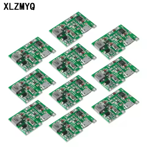 10pcs 2A USB 18650 Lithium Li-ion Battery Charger Module Boost 3.7V to 5V 9V 12V Adjustable DC-DC St