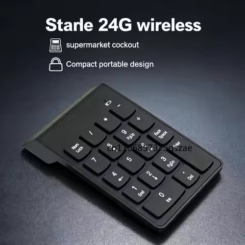 18 Keys Wired Number Keypad And USB 2.4G Mini Number Keypad Digital Keyboard For IMac/MacBook Air/Pr