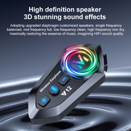 Motorcycle Bluetooth Headset, Helmet Headset, Retro Design, 8h Battery Life, IPX6 Waterproof, Dual S