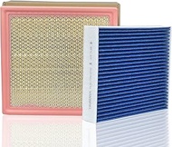 Engine & Cabin Air Filter Kit with Activated Carbon, Fit for 2015-2026 Ford F150 2.7L 3.0L 3.3L 3.5L