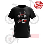 [Ready Stock] Microfiber Baju Basikal Lipat Folding Bike T Shirt Limited UNISEX