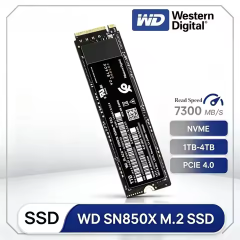 WD BLACK SN850X 4TB PCIe 4.0 X4 M.2 NVMe SSD Internal Gaming Solid State Disk Fast Load Game Large C