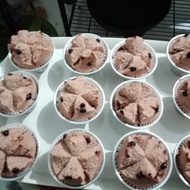 Bolu kukus pisang/ubi ungu atau pisang dan ubi ungu