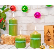 [Christmas Decorative Candle Collection] Eden Candle FTRAMART D7 round cylindrical scented Candle se