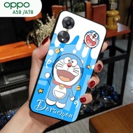 [A35] Oppo A58 Case A78/ - Oppo A58 Glitter Glass Softcase A78/ Oppo A58 Mobile Phone Case A78/ - Op