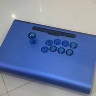 全新 PS4 PS5 Steam PC 可用 藍色 高級 金屬框 重身穩定 體 拉絲 電鍍 靜音 掣 街機 搖桿 Joystick 大掣 大制 大手掣 大手制 Hori Madcatz