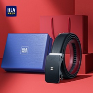HLA | Automatic Buckle Red Leather Belt