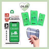 (HD) Tempered Glass For OPPO RENO 2/2F RENO 4 RENO 5 RENO 5F RENO 6 RENO 6Z CERAMICS HD CLEAR 9D FUL