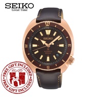 Seiko SRPG18K1 Men's Seiko Prospex land Tortoise Automatic Brown Calfskin Strap Watch