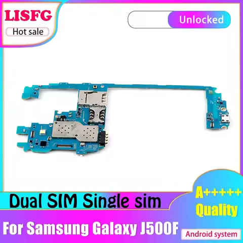 Europe Version Full Unlocked For Samsung Galaxy J5 J500F Motherboard 1SIM/2SIM For Samsung Galaxy J5
