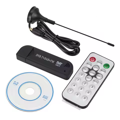 Mini Portable TV Stick 820T2 Digital USB 2.0 TV Receiver DVB-T DAB + FM RTL2832U SDR Tuner Receiver 