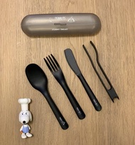 SNOOPY 史諾比5合1便攜餐具連收納盒(5件裝) PEANUTS正版授權