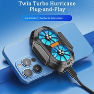 2024 New FS01 Phone Cooler 600mAh Dual Fan Rechargeable Radiator Game Cooling Back Clip Wireless Mut