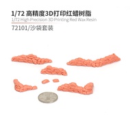 Qike Phụ Kiện Cảnh Tượng Sáp Đỏ In 3D Độ Chính Xác Cao 1/72 Mô Hình Chiến Hào Mô Hình Thùng Dầu Quân