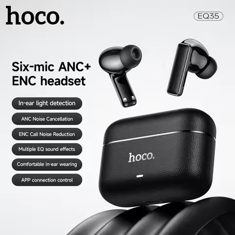 HOCO EQ35 True Wireless ANC+ENC Six Microphones Noise Reduction Bluetooth Headset In Ear Stereo Earb