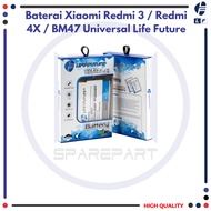 Baterai Xiaomi Redmi 3 / Baterai Redmi 4X / Baterai BM47 Universal Life Future