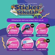 [Ready Stock] Sticker Sekolah Pelekat Nama Anak Sek Sticker Buku Sticker Baju