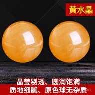 Z Dissolved Citrine Yellow Ball Kitchen Ball Natural Dissolved Northwest Horn Fire Rough Stone Ornam