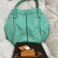 Tod’s蒂芬尼綠 手提肩背包