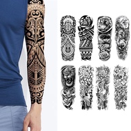 Flower Arm Tattoo Sticker Waterproof Full Arm Tattoo Sticker J7v4