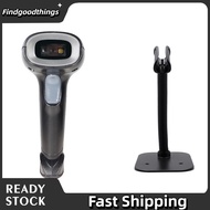findgoodthings Barcode Scanner USB Connection Wired 1D 2D Scanning Reader with Stand for Market Ware