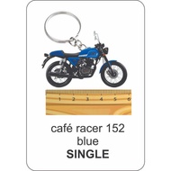 KEEWAY 152 caferacer 152caferacer 152 cafe racer  blue 2d keychain