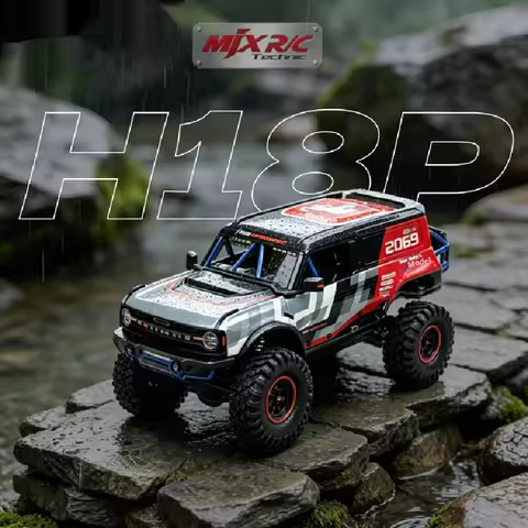MJX H18P 1/18 Full Scale 4wd Brushless Rc Car Toys 6km/H H18p Off-Road Climbing Vehicle Remote Contr