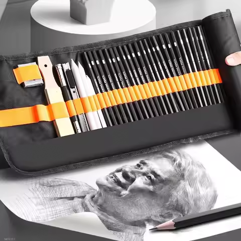 27/38/48pcs Sketching Pen Set Drawing Pen Sketching Pencil Student Drawing Art Drawing Brush HB Pen 