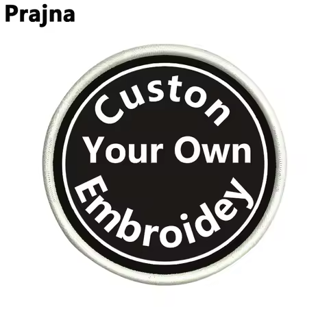 Prajna Custom Embroidered Patches Iron On Patches Custom Personalized Logo Team Group Company DIY Ho