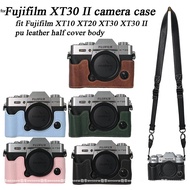 PU Leather Case for Fujifilm XT30 II Camera Bag Half Body Cover Fujifilm XT10 XT20 XT30 XT30 II Casi