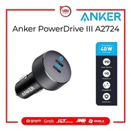 Anker A2724 PowerDrive III Duo USB-C Car Charger fast charging 40w Type C