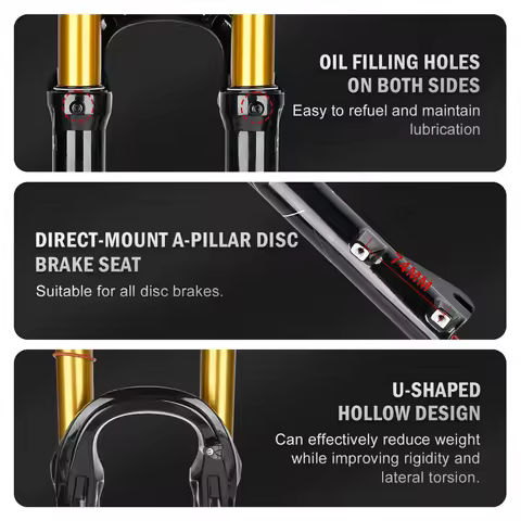 NanLio X9PRO MTB Air Fork 34mm 140/160mm Travel 26/27.5/29" QR/Thru Axle Suspension for Mountain Bik