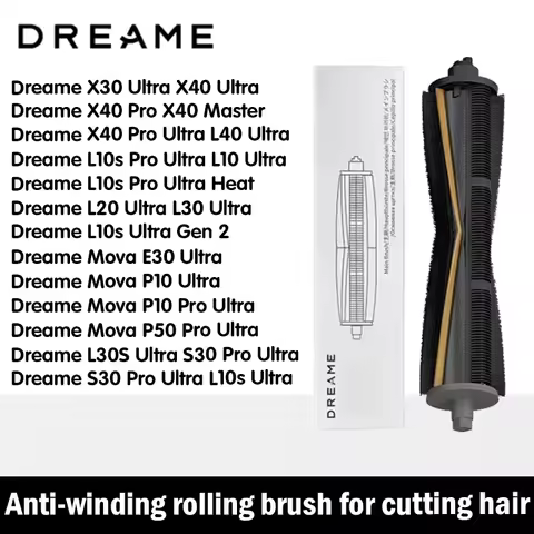 Original Cutting Hair Anti-Tangle Roller Brush Dreame L10s Pro Ultra Heat L30 Ultra L20 Ultra L10s U