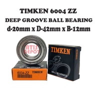 TIMKEN 6004 ZZ ( 20 x 42 x 12 ) 100% ORIGINAL Deep Groove Ball Bearings