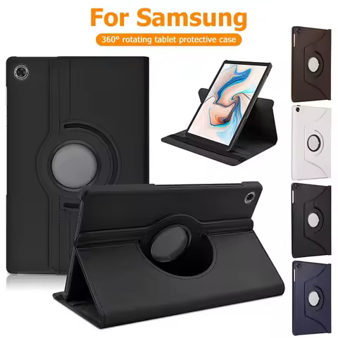 360 Rotating Tablet Case For Samsung Galaxy Tab A11 / Tab A9 8.7 Inch Leather Protective Cover For G