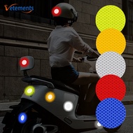 20 Pcs/ Kit Portable Car Body Self Adhesive Round Reflective Sticker - Motorcycle Bike Night Riding 