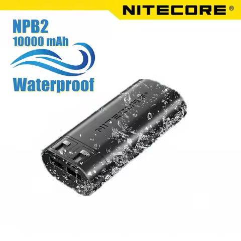 NITECORE NPB2 10000mAh 18W Fast Power Bank Waterproof QC3.0 Output IP68 Rated Mobile Charger For iPh