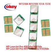Cip Toner W1510A W1510X 1510A 151A 151X untuk Pencetak HP LaserJet Pro MFP 4003d 4003dn 4003dne 4003