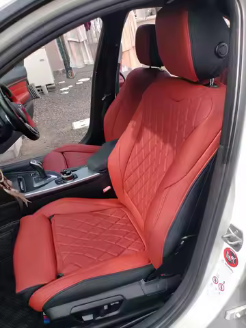 Custom Fit Car Diamond Grid Leather Seat Cover Car Kits for BMW 3 Series f30 330i E46 for BMW X3 F15