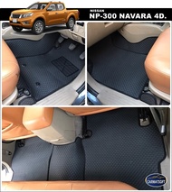 พรมปูพื้นรถยนต์NISSAN NP-300 NAVARA 4D ลายสนุ๊กสีดำ เต็มคัน