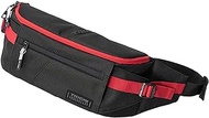 RS Taichi RSB285 Waist Bag, Multi-functional, Black/Red, Capacity: 5L