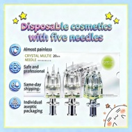 Korea Crystal Multi Needle Mesotherapy 32g 1.5mm 5 Pins Tip Needle For Beauty Face Skin Care